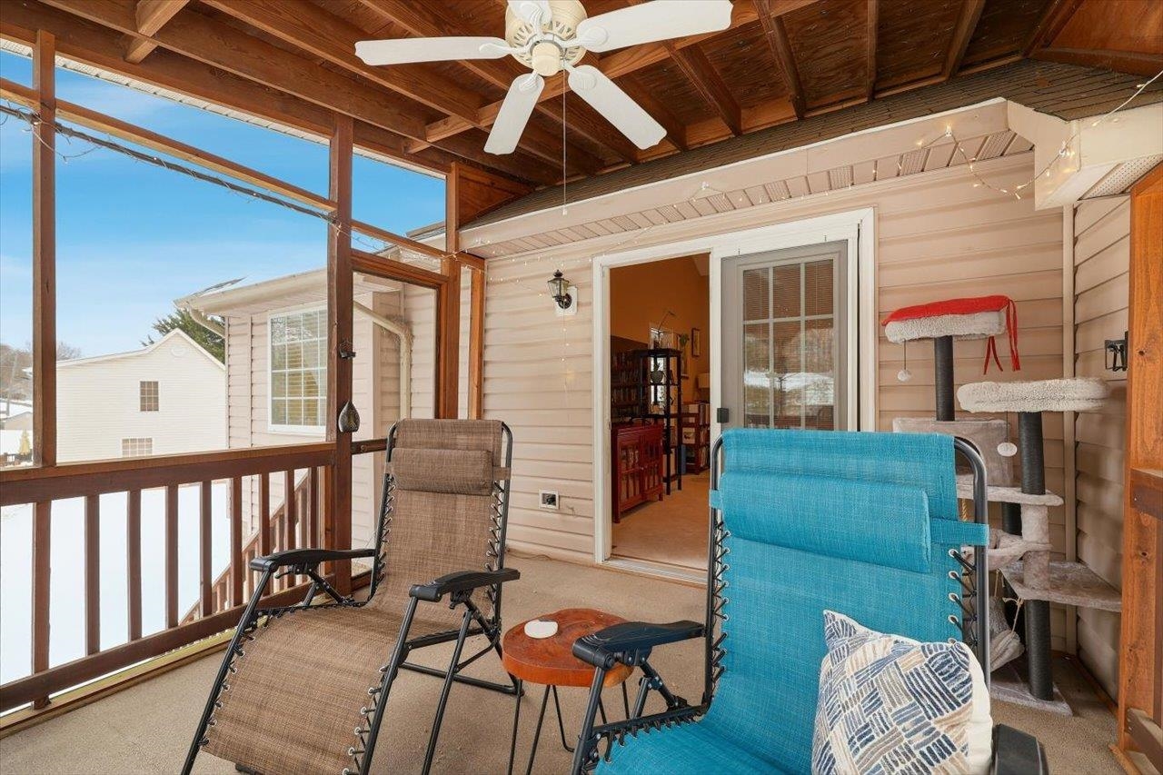 41 Long Bow Road Waynesboro, VA 22980 - Photo 34 of 45 a view of a porch with furniture and a window