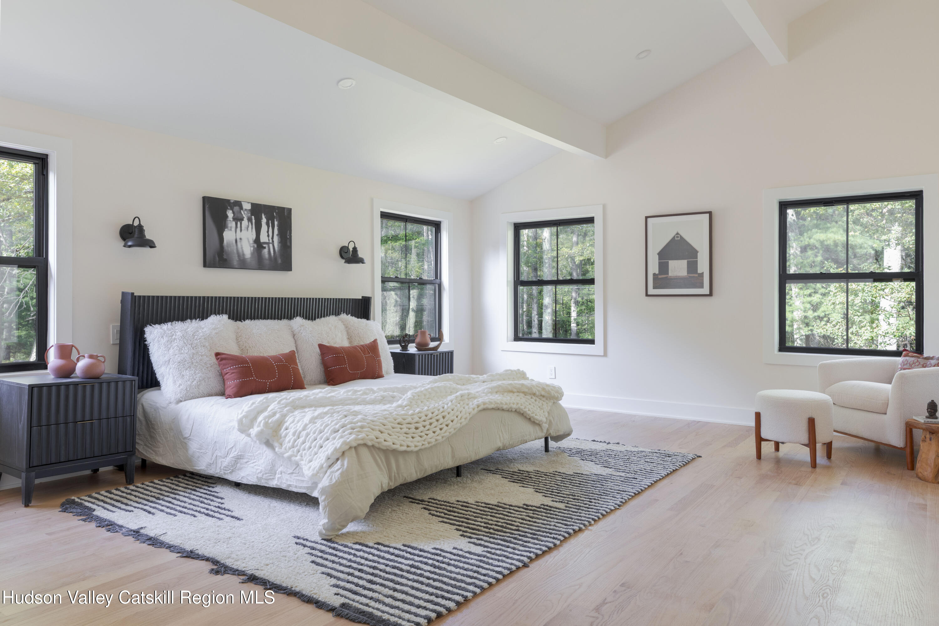 119 Mt Laurel Road Kerhonkson, NY 12446 - Photo 22 of 37 a bedroom with a large bed couch and a window