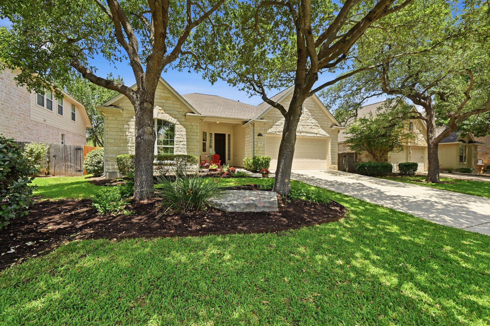 7301 Seneca Falls Loop Austin, TX 78739 - Photo 2 of 36 Nestled on a tree lined street just a few blocks from Clayton Elementary, Pool and Amenity Center.