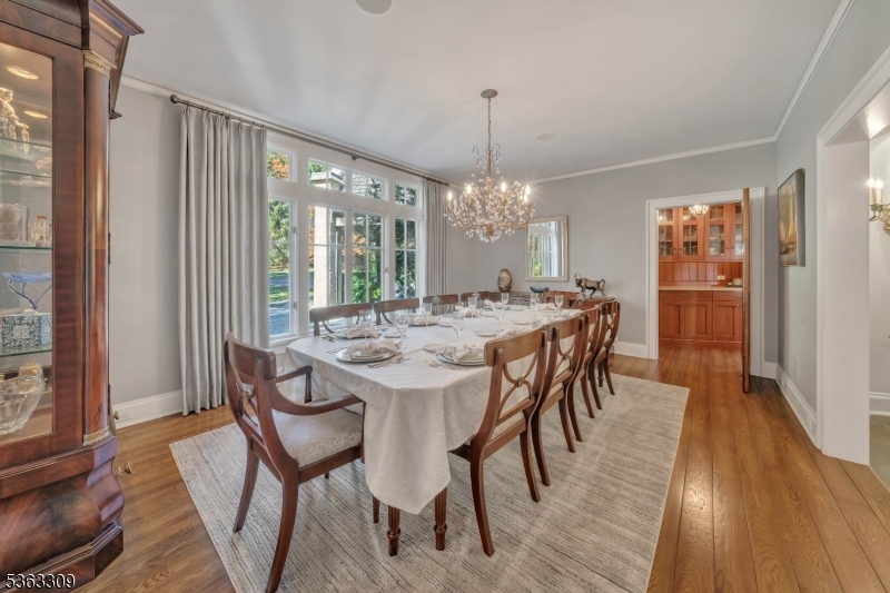 211 Private Road Bernardsville, NJ 07924 - Photo 21 of 50 a view of a dining room with furniture window and wooden floor