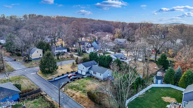 an aerial view of multiple house