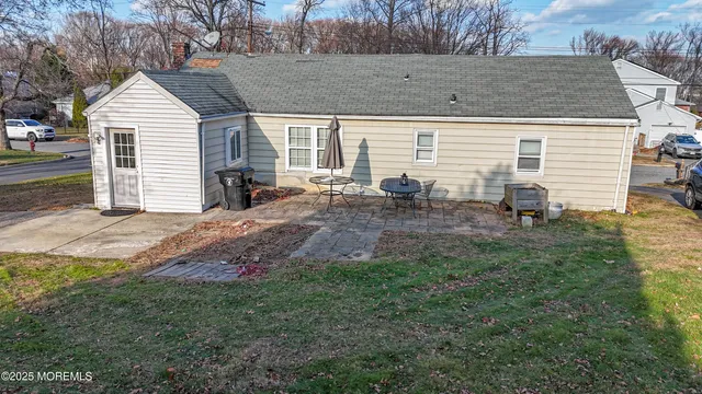 a view of outdoor space and seating area