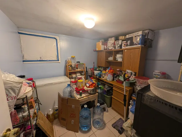 a room with storage and utility