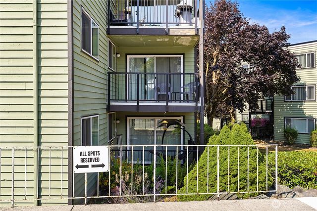 front view of a house with a balcony