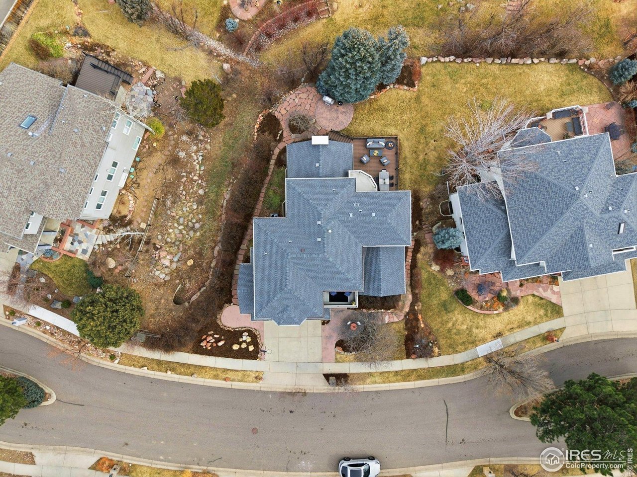 4796 6th Street Boulder, CO 80304 - Photo 44 of 47 an aerial view of residential houses with outdoor space and parking