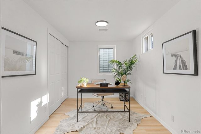 a view of a big yard with swimming pool and green space