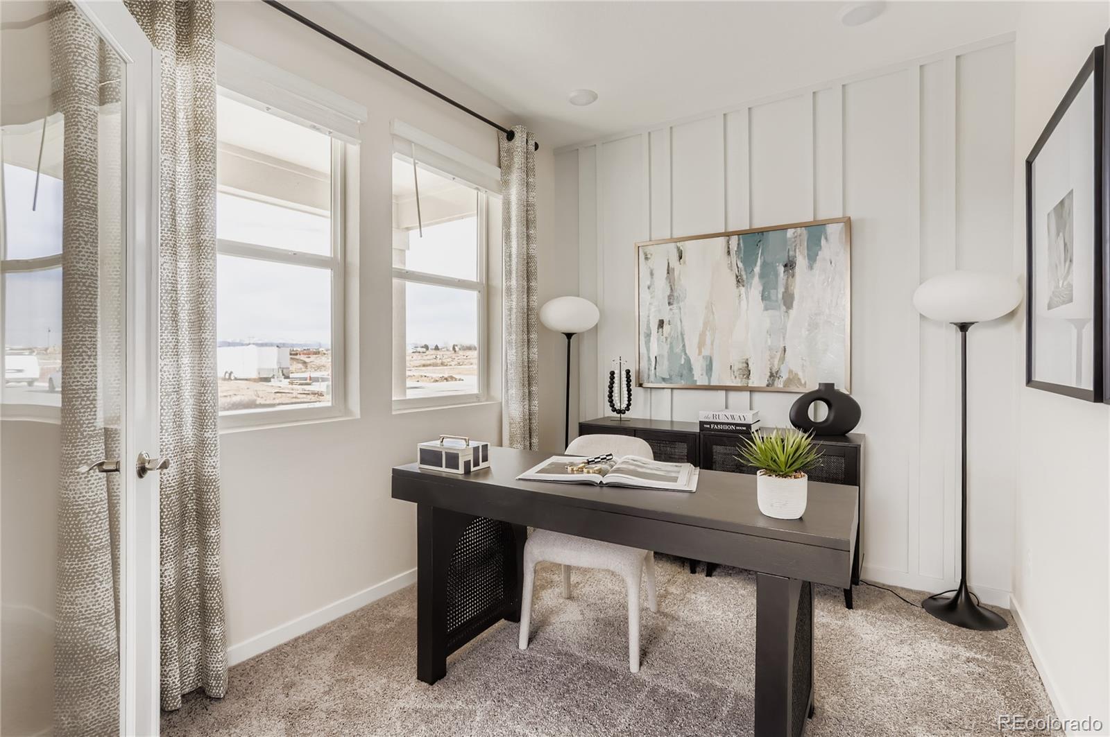 13322 Ladybug Lane Firestone, CO 80504 - Photo 6 of 22 a view of a workspace with furniture and window