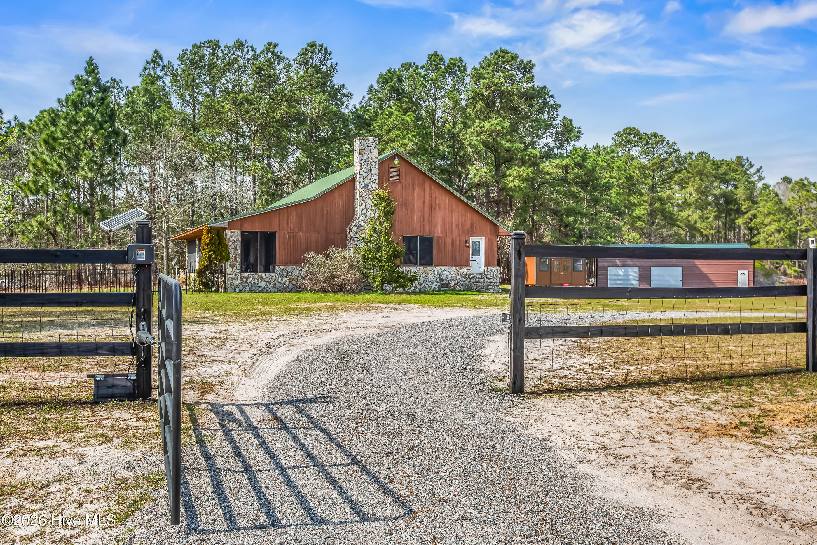 526 Springhill Church Road Hamlet, NC 28345 - Photo 9 of 82 Second automatic gated entrance