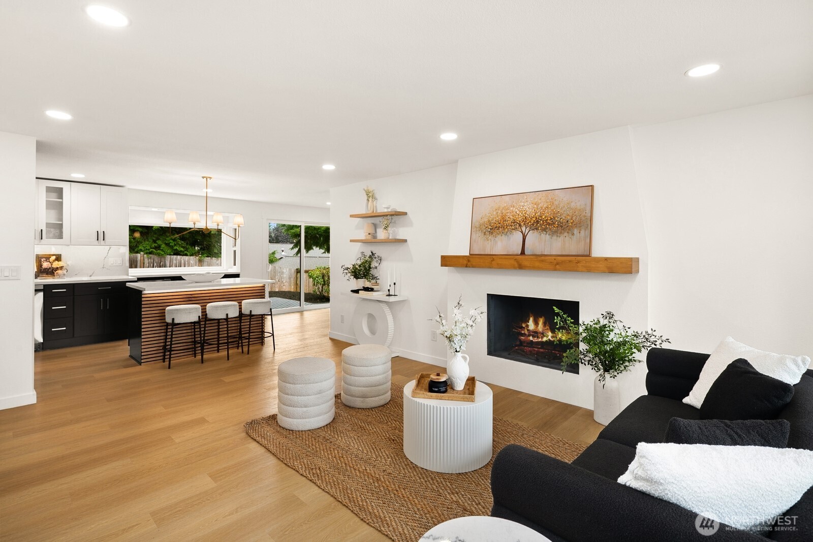 21807 3rd Place West Bothell, WA 98021 - Photo 3 of 32 a living room with furniture and a fireplace