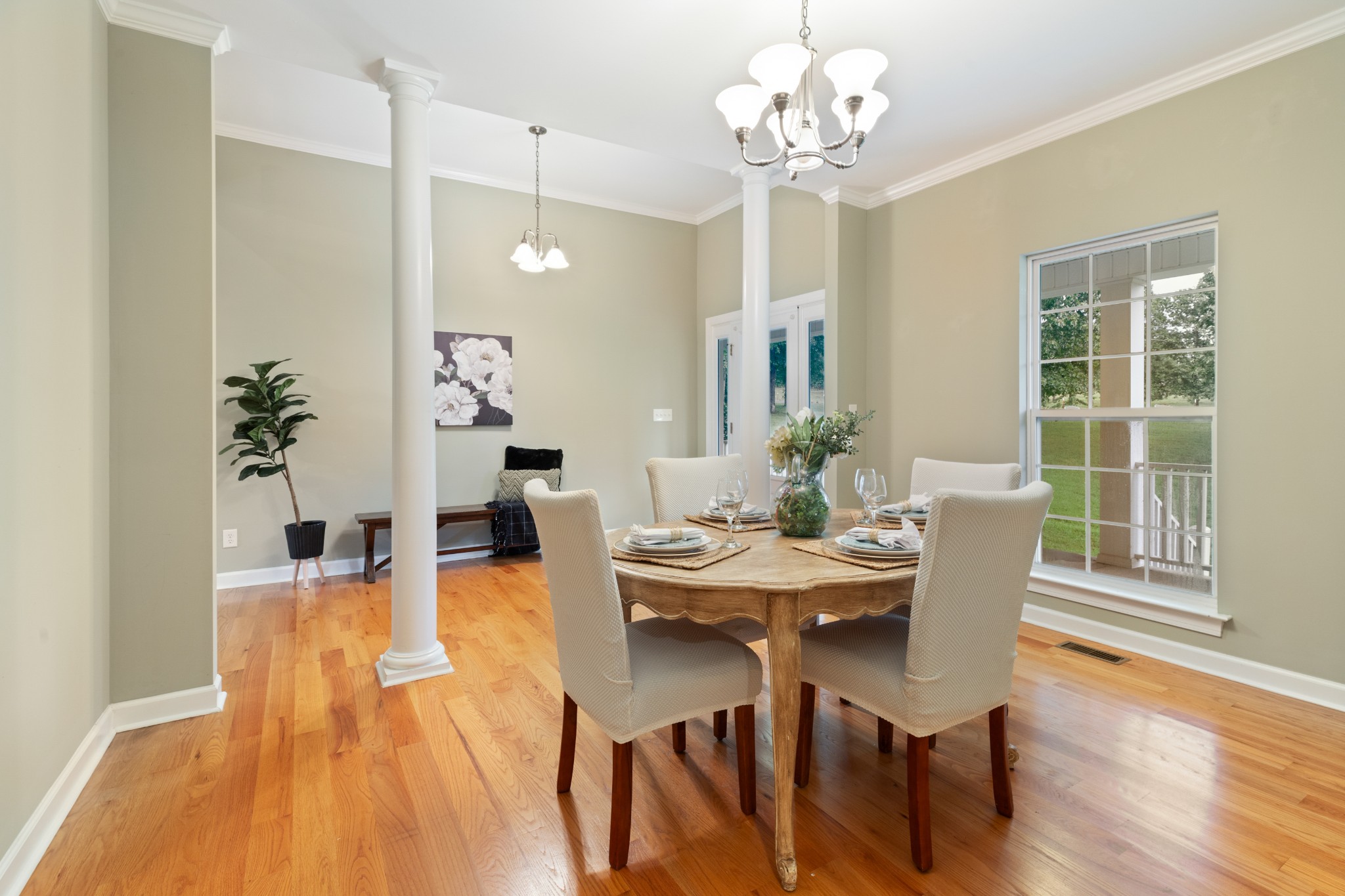 100 Kimberly Way Dickson, TN 37055 - Photo 13 of 34 a view of a dining room with furniture window and wooden floor