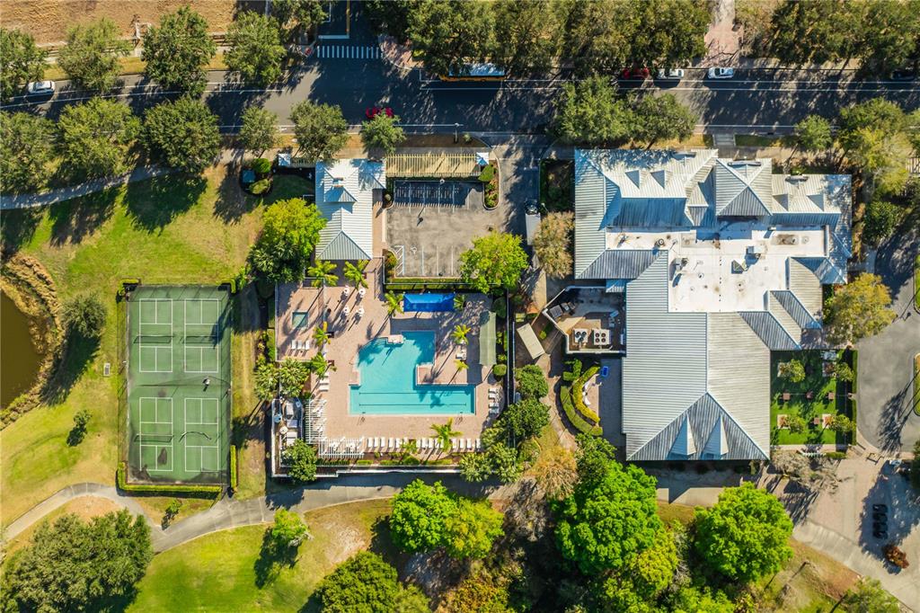 6844 Sundrop Street Harmony, FL 34773 - Photo 58 of 67 an aerial view of residential houses with outdoor space and swimming pool