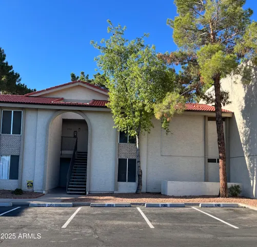 a front view of a house