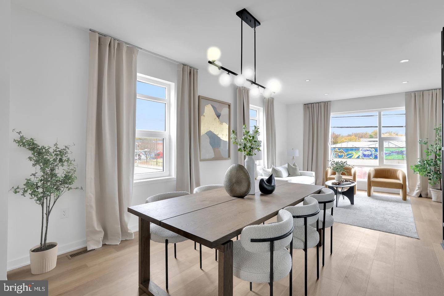 Open Concept Dining and Living Room