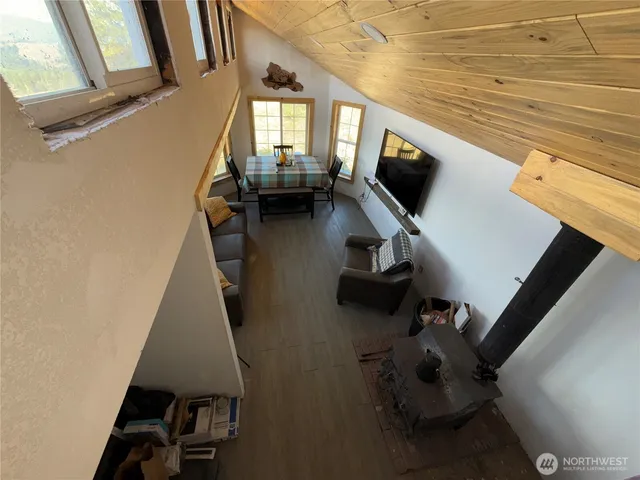 a view of ocean from a window