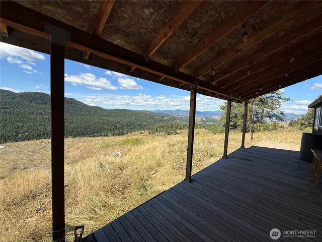 a view of a sky from balcony