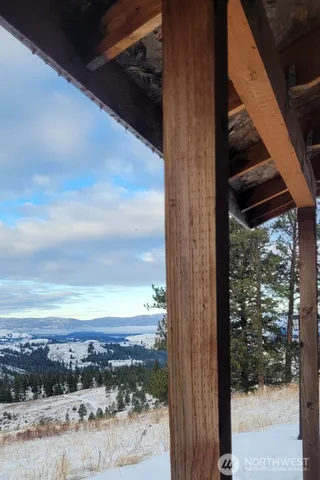 a view of a lake with lots of trees