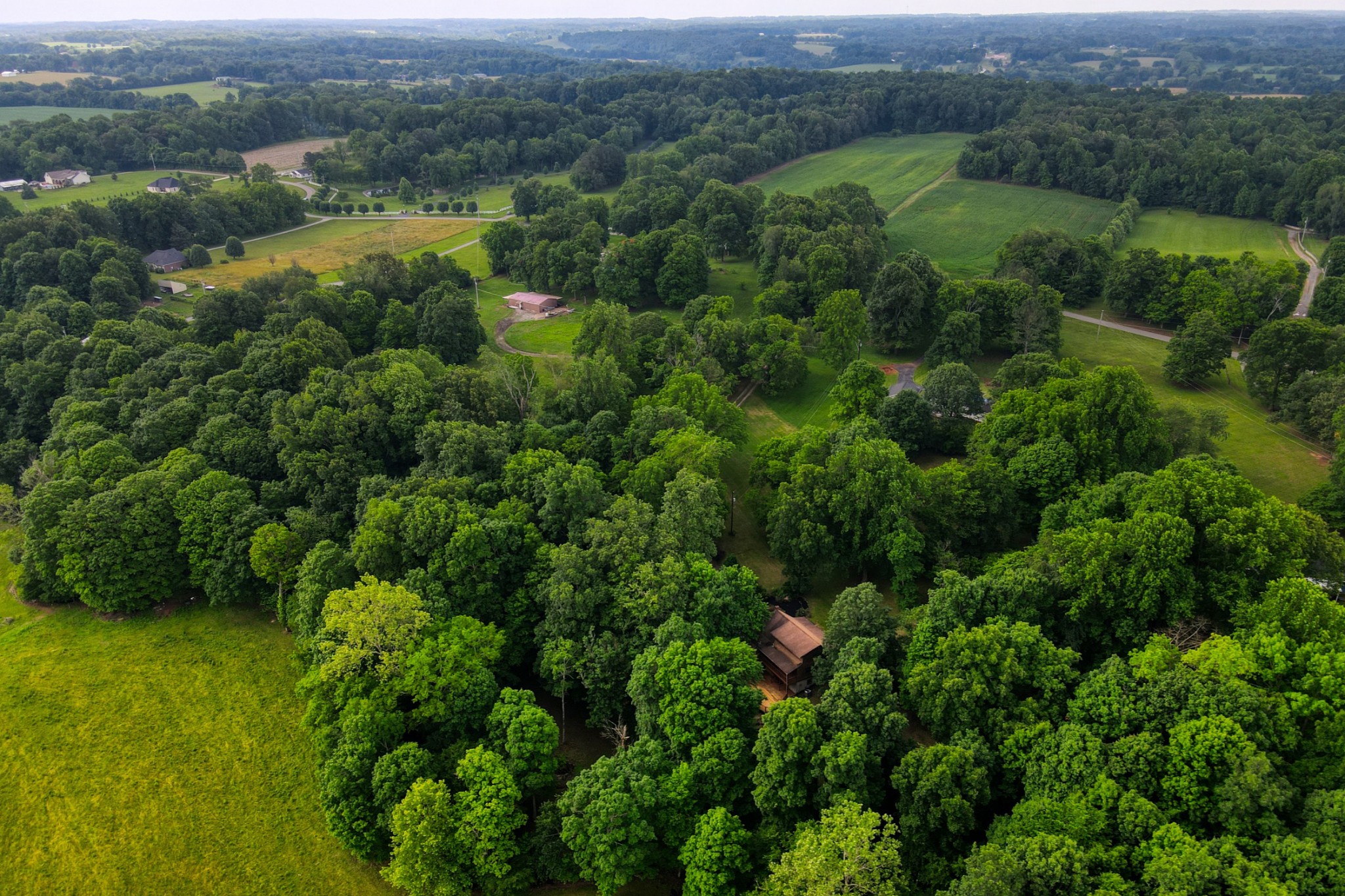 214 West Harper Road Portland, TN 37148 - Photo 23 of 28 an aerial view of residential houses with outdoor space and trees