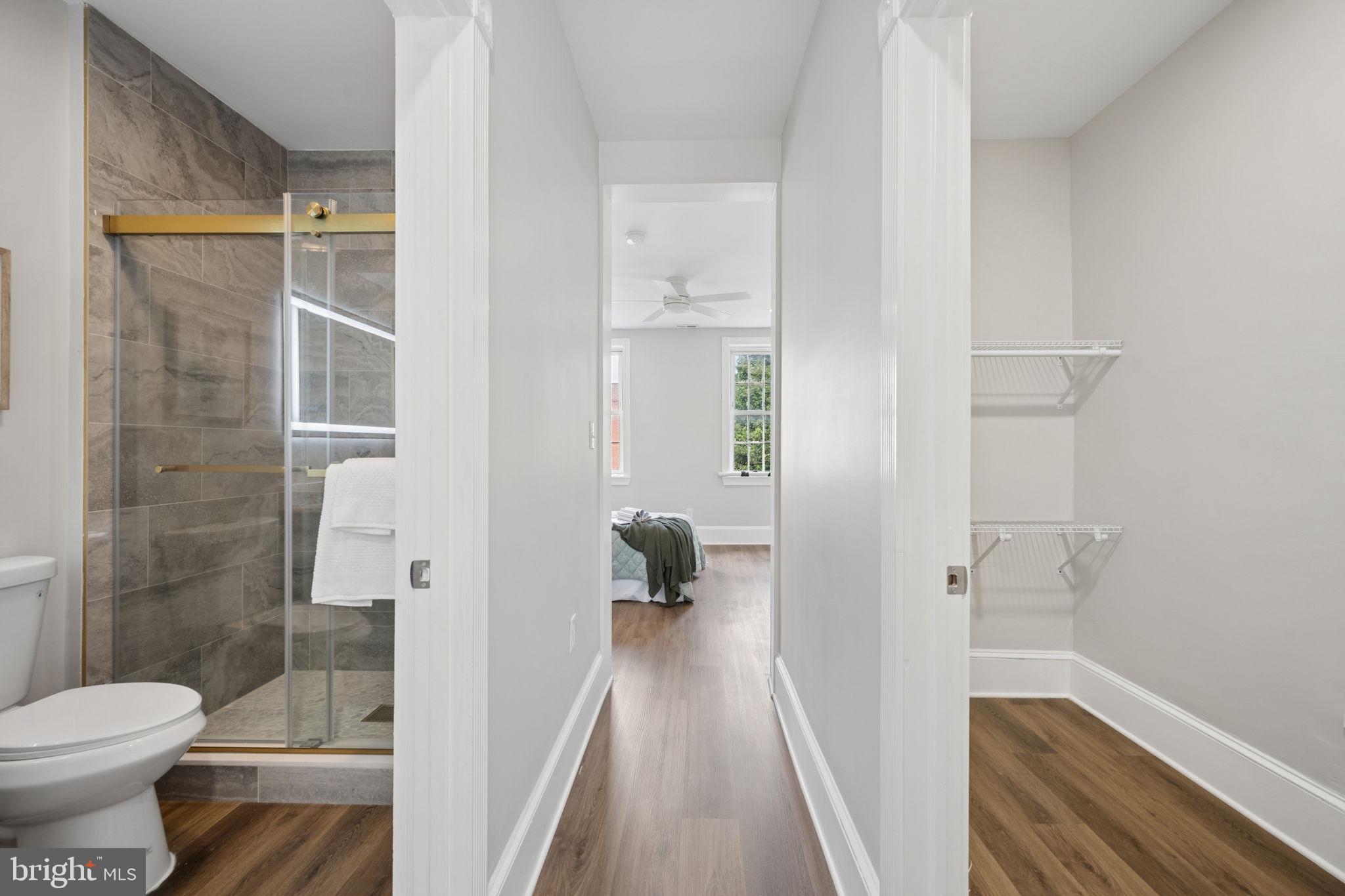1108 South Clinton Street Baltimore, MD 21224 - Photo 24 of 66 Modern hallway with stylish bath access.