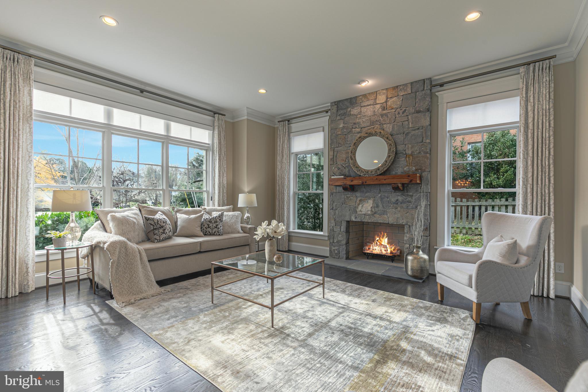 5906 Calla Drive McLean, VA 22101 - Photo 6 of 44 Formal Living Room with Fireplace