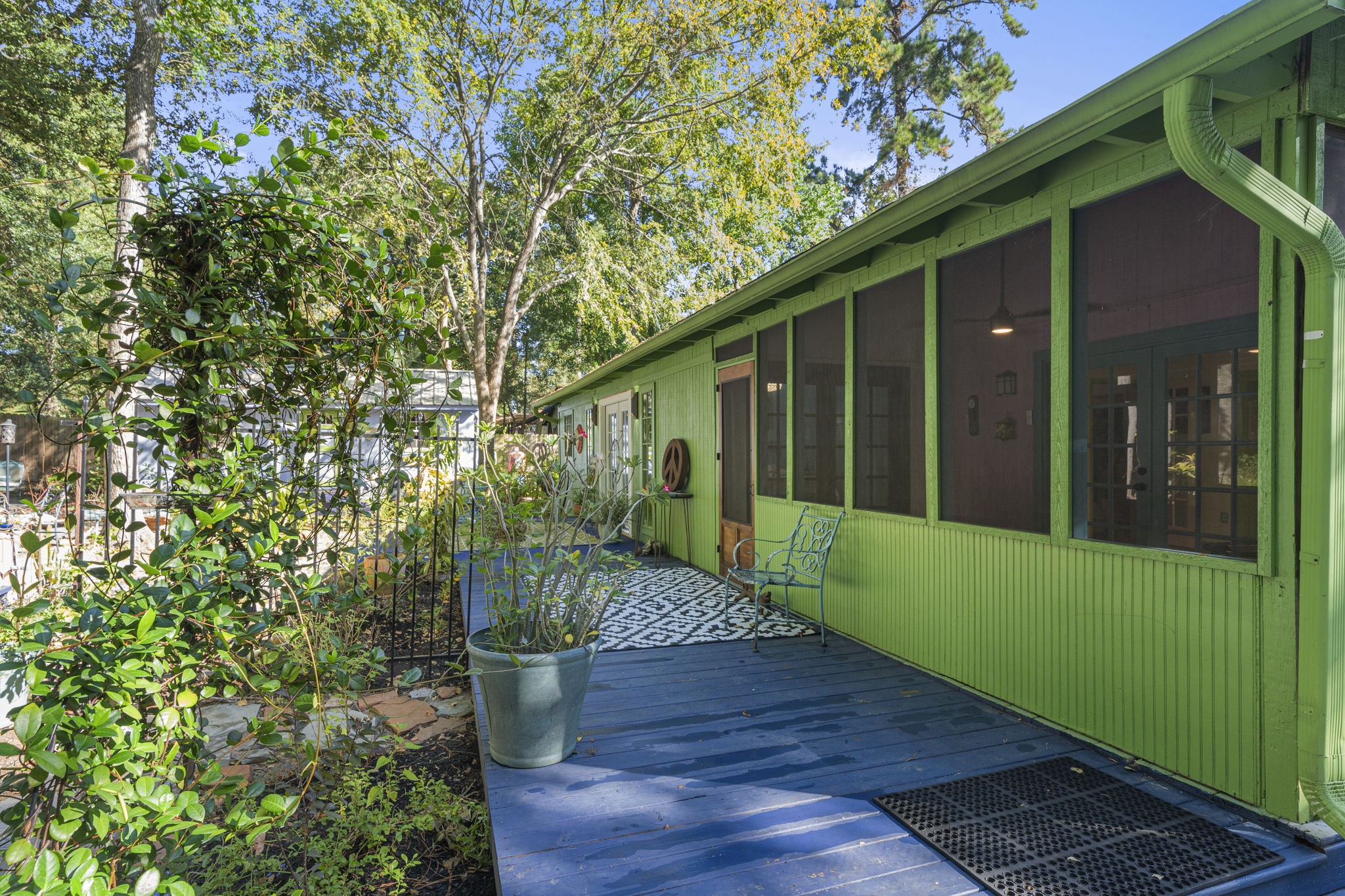 18162 Atkinson Lane Conroe, TX 77384 - Photo 9 of 50 a view of a back yard of the house