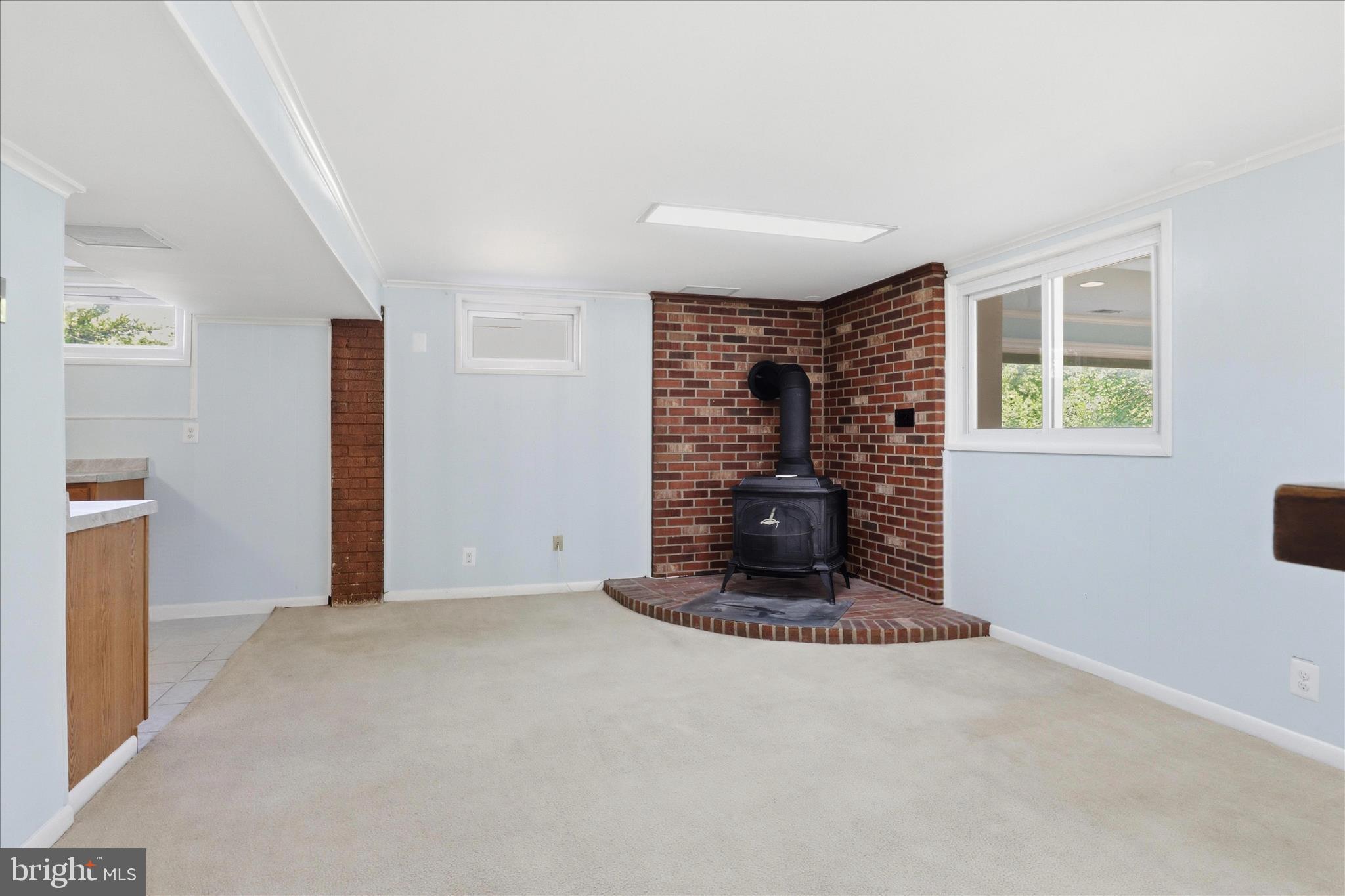6718 Ruskin Street Springfield, VA 22150 - Photo 47 of 71 Lower Level- Original Working Wood Burning Stove