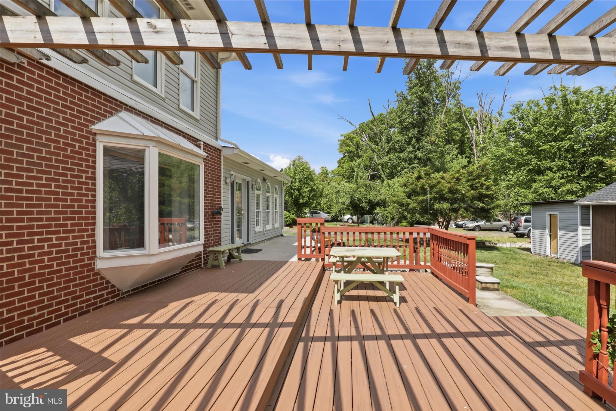 6718 Ruskin Street Springfield, VA 22150 - Photo 54 of 71 Backyard- Beautiful Large Deck for hosting