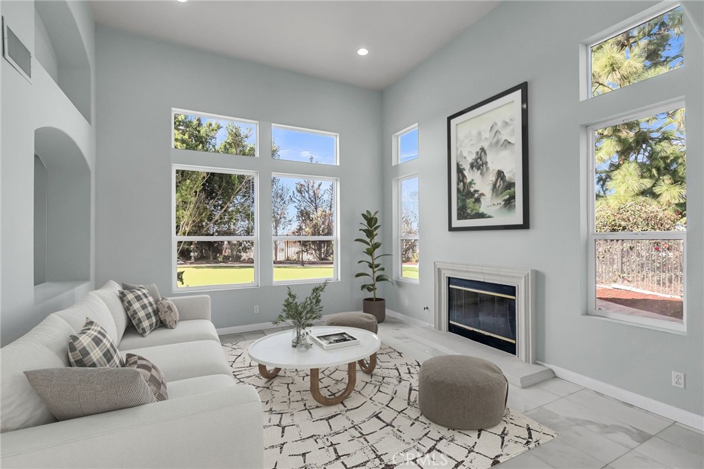 7535 Misty View Place Riverside, CA 92506 - Photo 10 of 75 a living room with furniture a rug and a fireplace