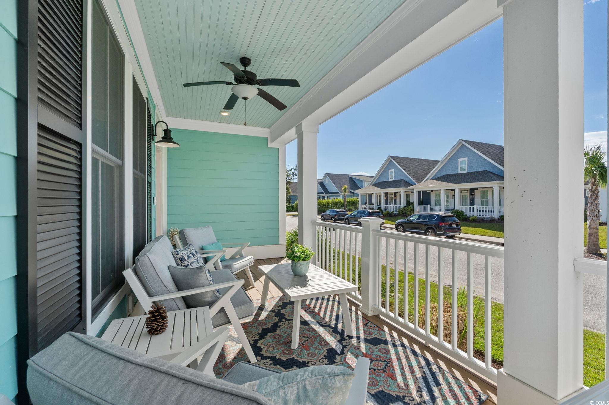 8336 Sandlapper Way Myrtle Beach, SC 29572 - Photo 7 of 40 Porch with ceiling fan