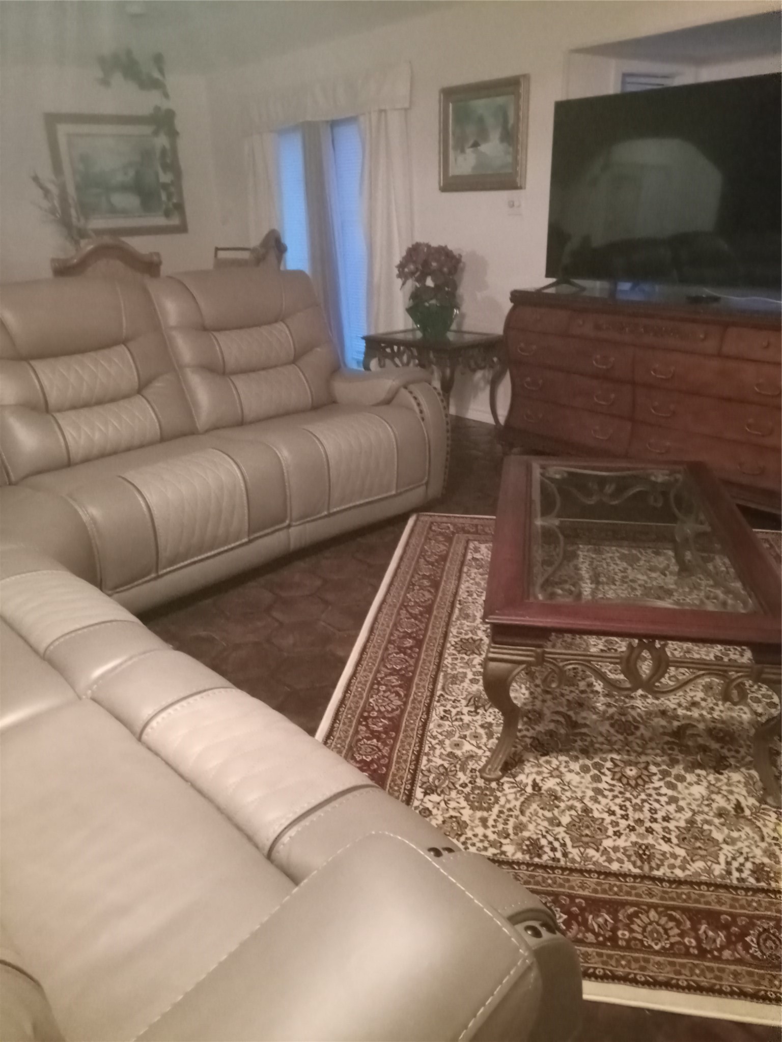 15910 Hartman Road Magnolia, TX 77355 - Photo 4 of 14 a living room with furniture and a flat screen tv