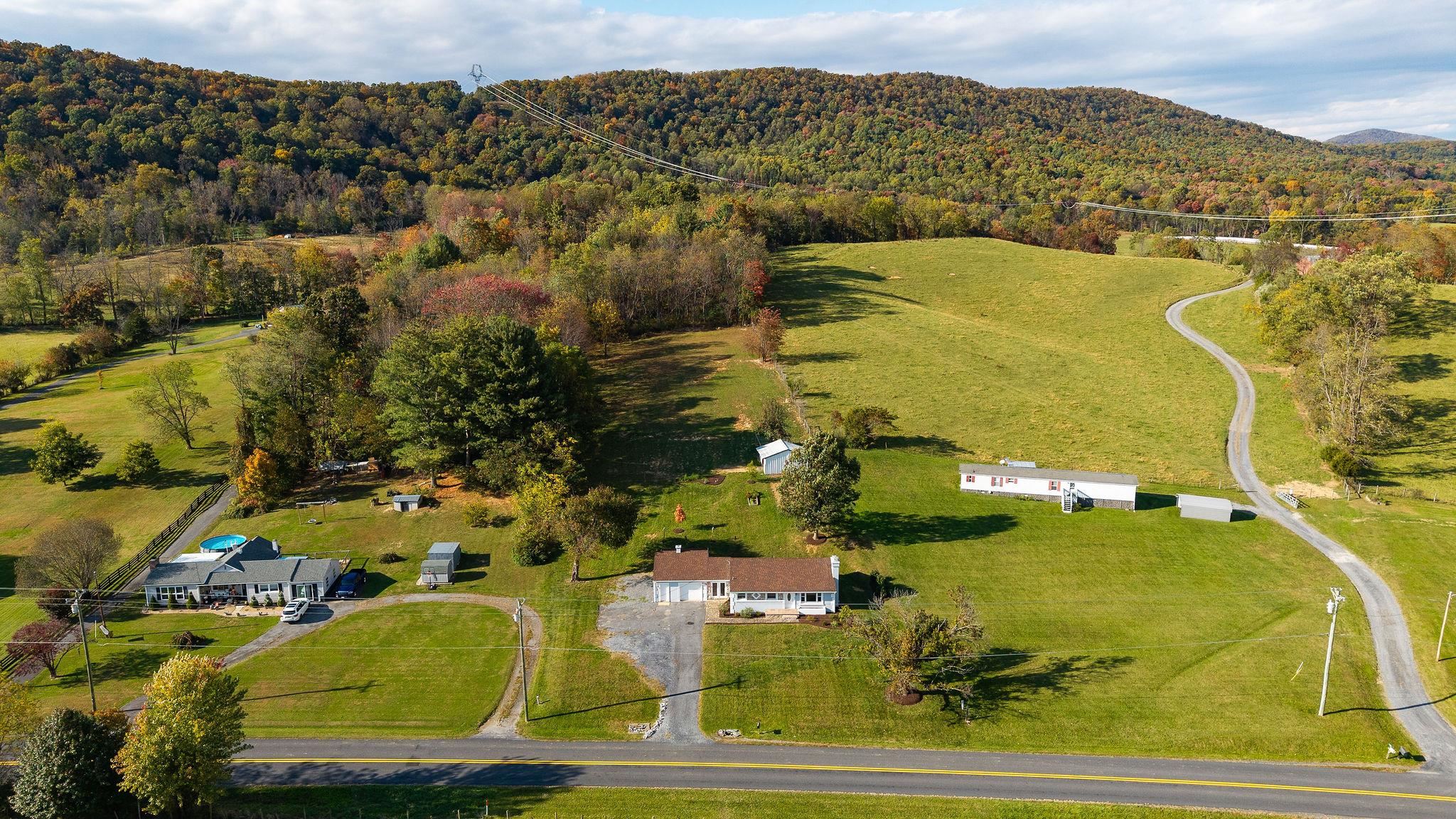 1111 Jennings Gap Road Churchville, VA 24421 - Photo 49 of 75 an aerial view of residential houses with outdoor space