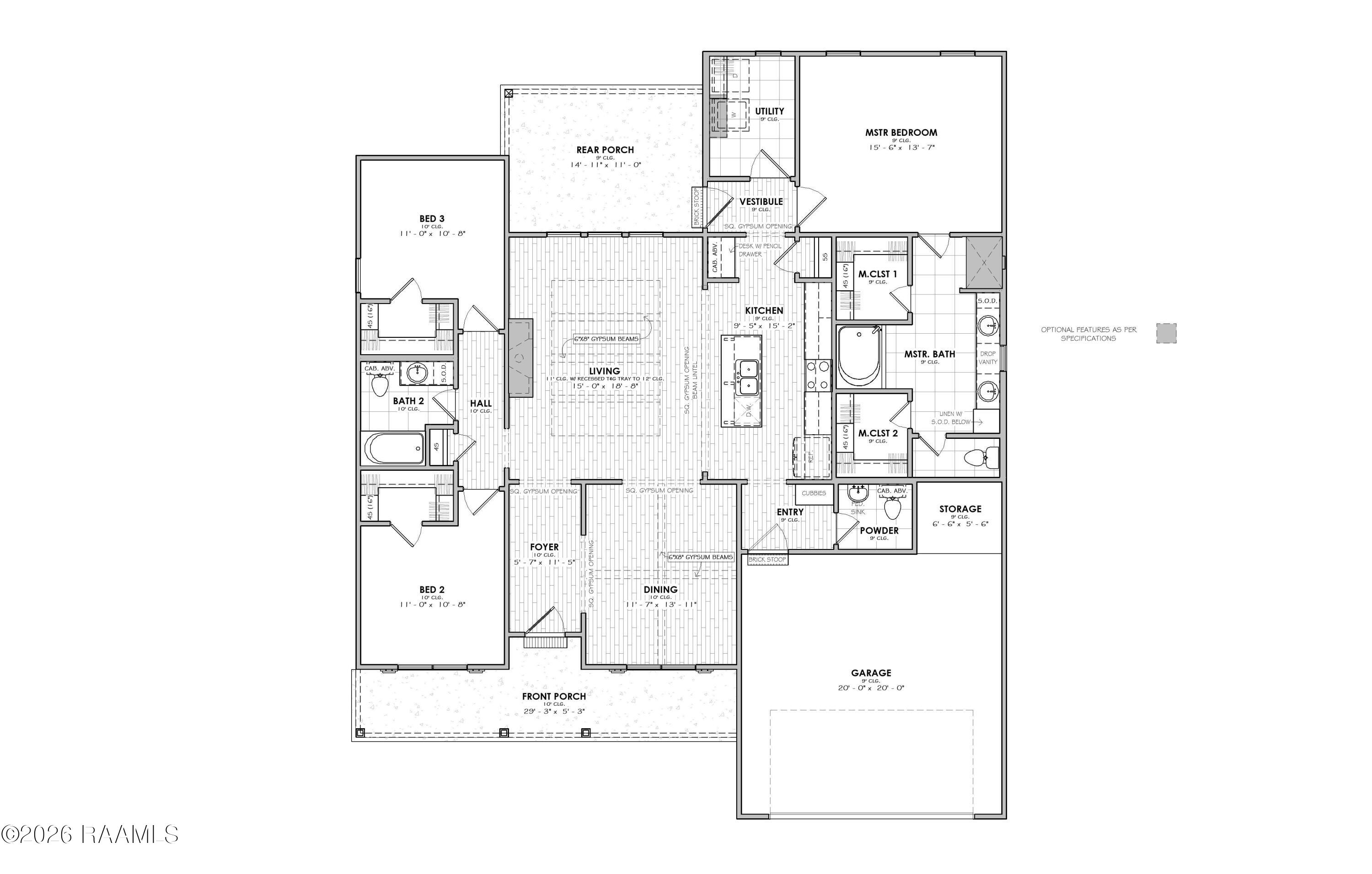 119 Rio Youngsville, LA 70592 - Photo 5 of 6 Archer Farmhouse - Plan_20251111