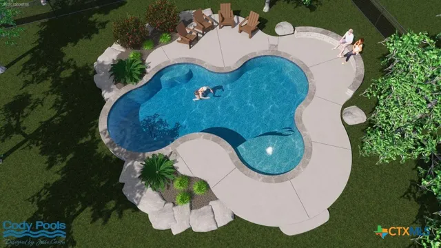 a kitchen with stainless steel appliances granite countertop a table chairs stove and refrigerator