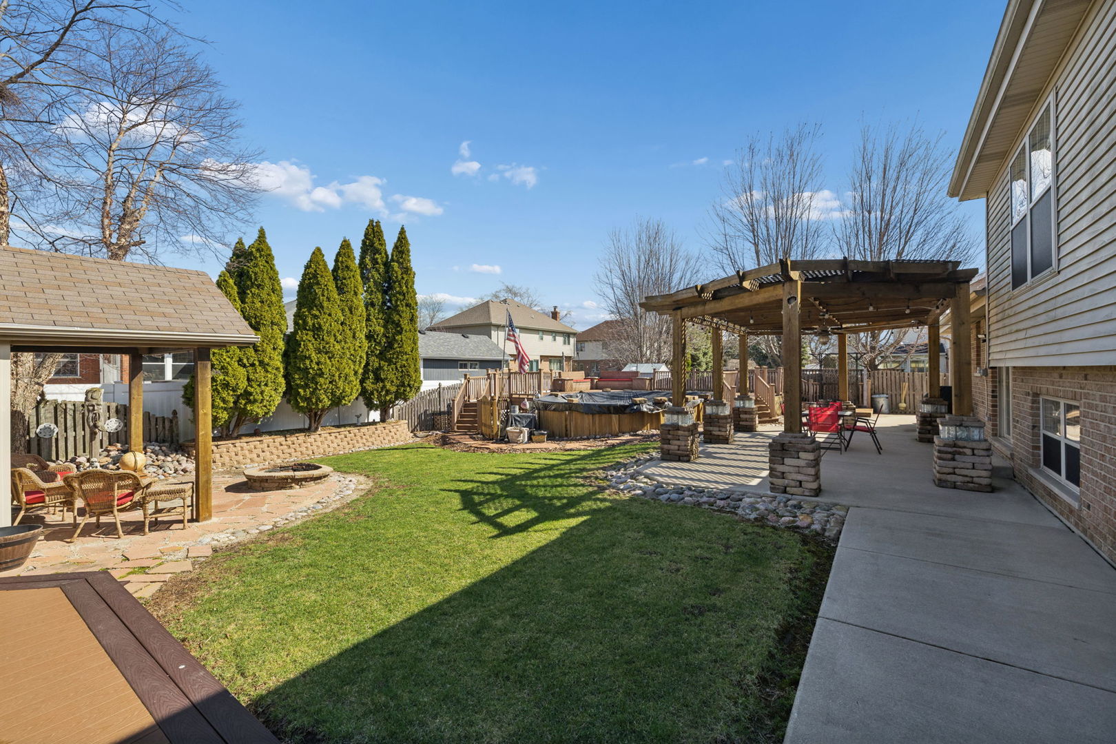 1035 Yamma Ridge New Lenox, IL 60451 - Photo 37 of 51 a view of a chairs and tables in the patio and a fountain in the patio