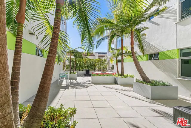 a terrace with outdoor seating