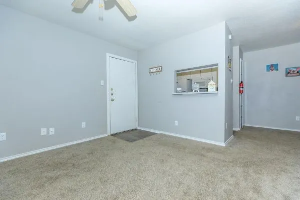 a view of an empty room