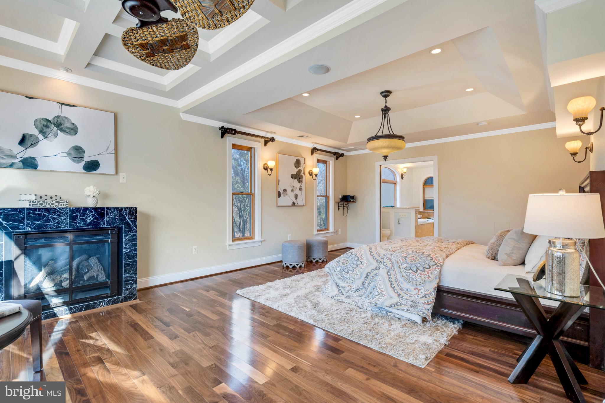 5508 North Carlin Springs Road Arlington, VA 22203 - Photo 21 of 56 master suite w/ fireplace