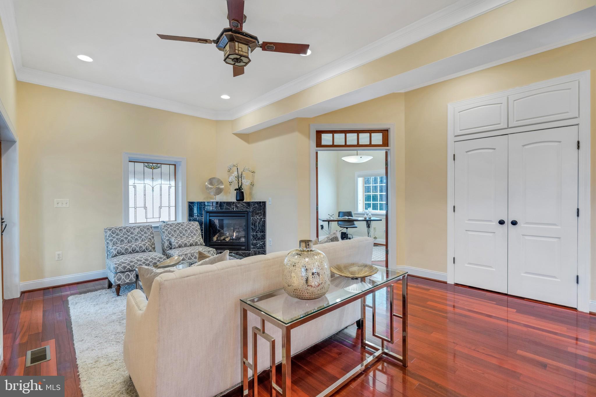 5508 North Carlin Springs Road Arlington, VA 22203 - Photo 5 of 56 living room w/ gorgeous cherry hardwood fllor