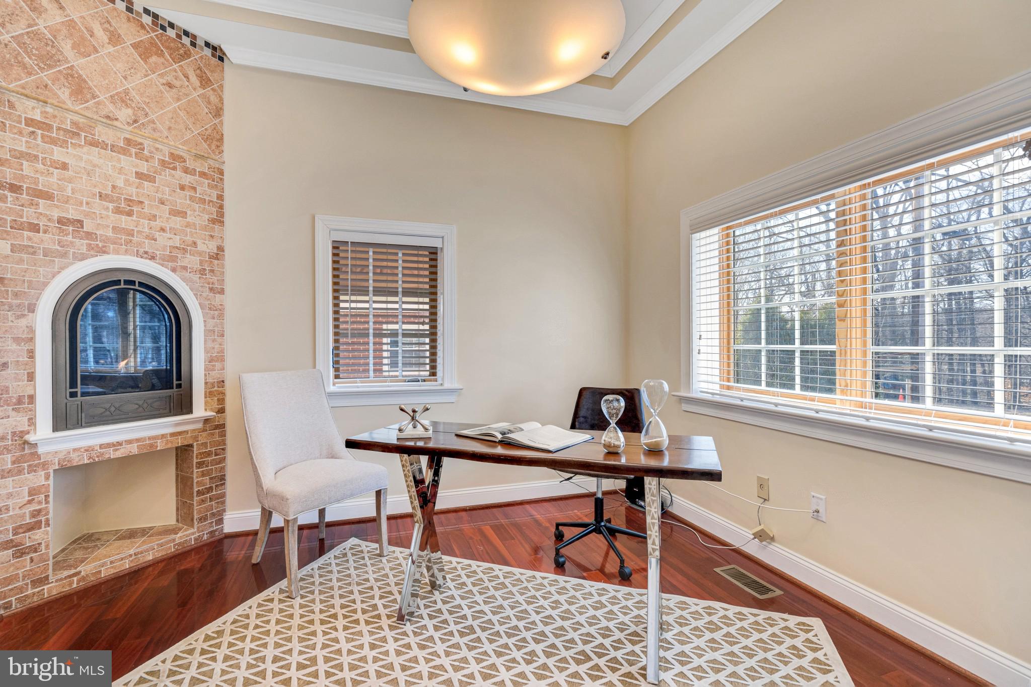 5508 North Carlin Springs Road Arlington, VA 22203 - Photo 8 of 56 home office w/ fireplace