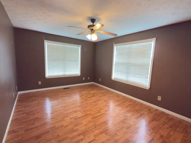 a room with a closet