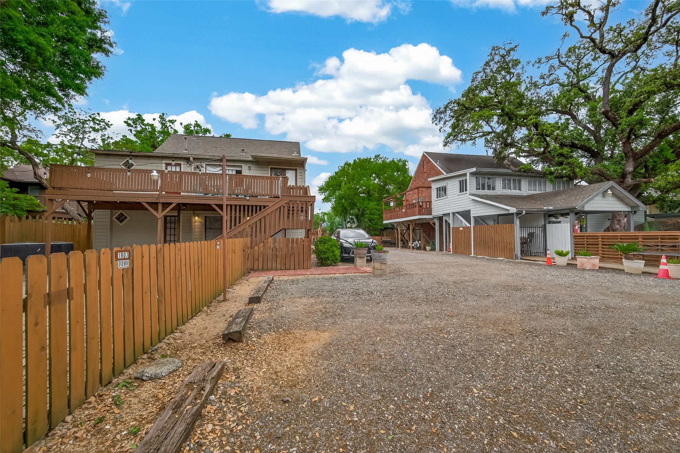 1807 Crocker Street, Unit A Houston, TX 77006 - Photo 34 of 37 Your future parking spaces! The other duplex can be seen in the background on the right.
