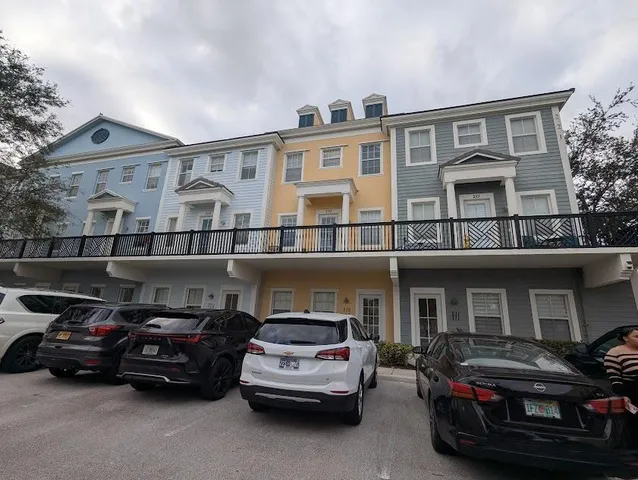 a car parked in front of a building