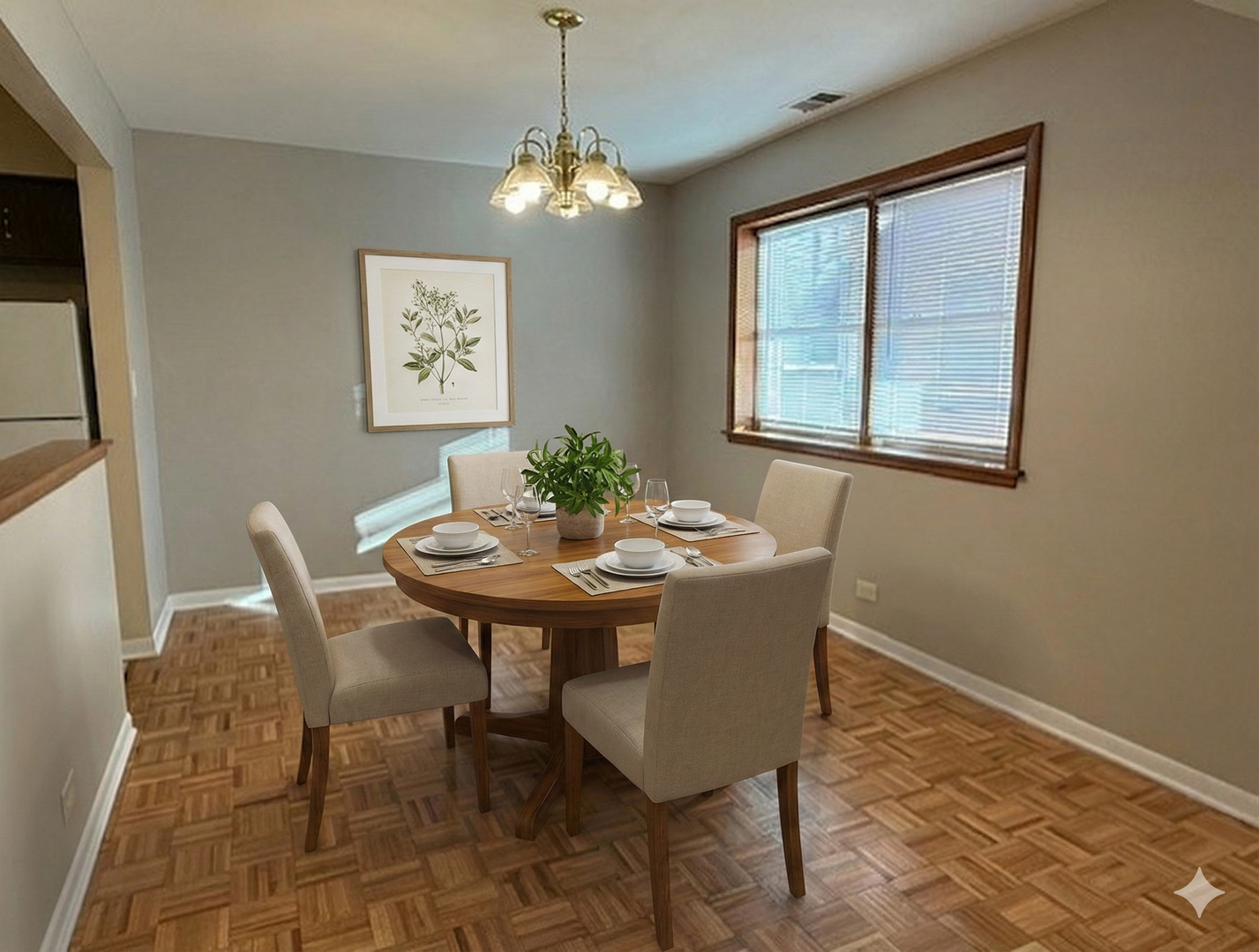 5240 Galitz Street, Unit 304 Skokie, IL 60077 - Photo 9 of 18 a view of a dining room with furniture and chandelier