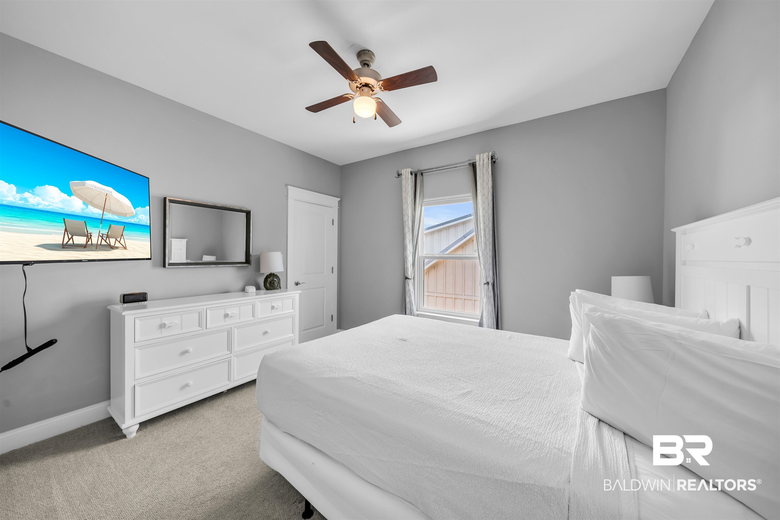 47 Parks Edge Orange Beach, AL 36561 - Photo 20 of 40 Bedroom featuring light colored carpet and ceiling fan
