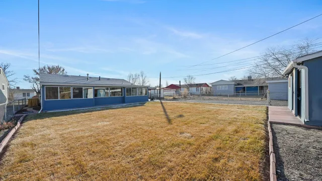 a view of a house with a patio