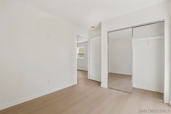 a view of an empty room