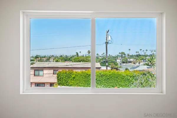 a view of a window in a room
