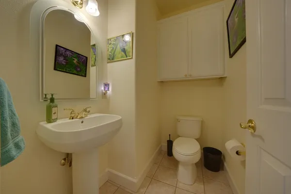 front view of a house with a trees