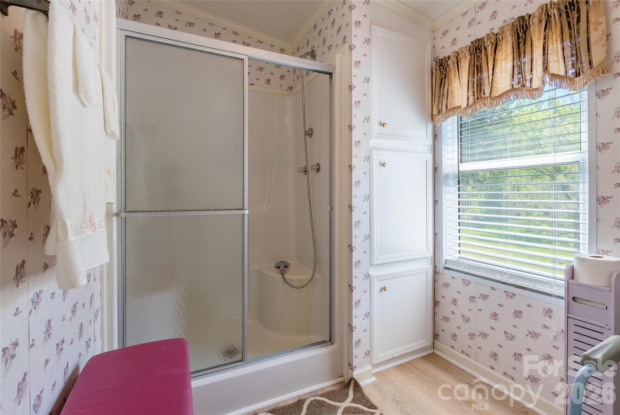 777 John Doster Road Pageland, SC 29728 - Photo 22 of 34 a bathroom with a shower and a sink