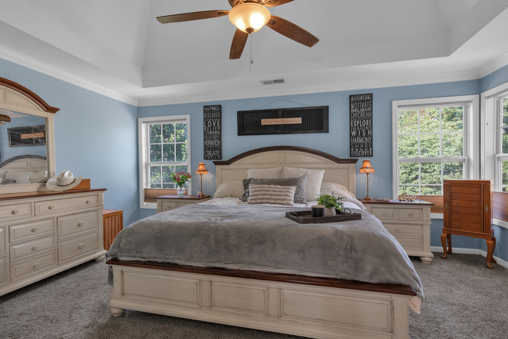 2105 Burgess Lane Spring Hill, TN 37174 - Photo 18 of 36 a bedroom with a bed and a large window