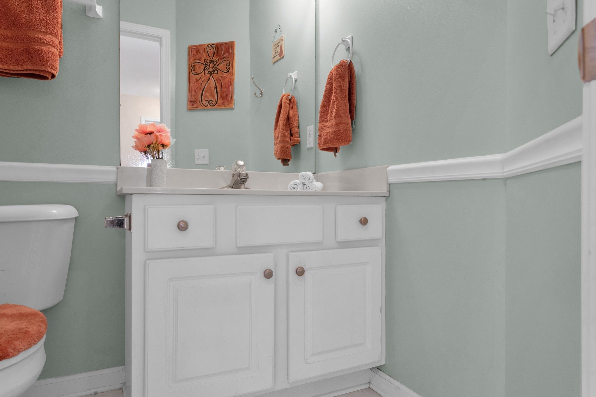 2105 Burgess Lane Spring Hill, TN 37174 - Photo 30 of 36 a bathroom with a sink mirror vanity and toilet